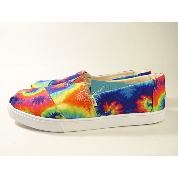 Toms Rainbow Tie-Dye Swirl Classic Slip-On, Size 10 (US) NEW! - Picture 4 of 14